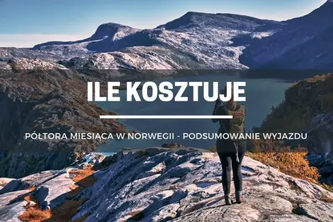Podsumowanie wyjazdu: ile kosztuje półtora miesiąca w Norwegii? Widok na góry i jezioro.