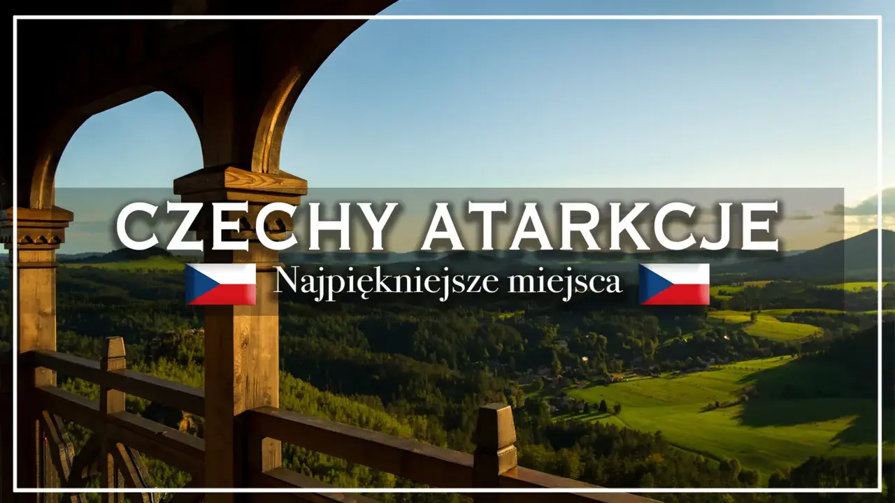 Widok z drewnianej wieży na zielone wzgórza Czech. Idealne miejsce na wakacje, by odkryć najpiękniejsze zakątki.